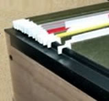 hanging plastic file rails