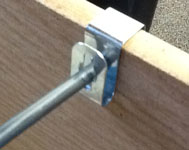 file bracket clip installed